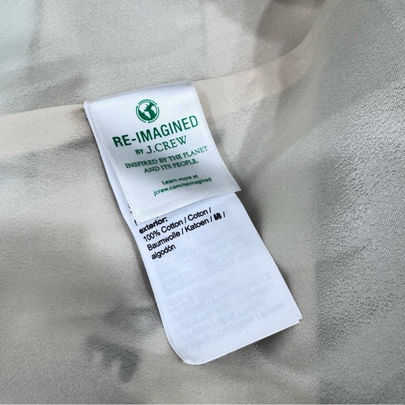 J Crew One-shoulder cotton poplin dress Ratti sail away print Nautical Coastal - Picture 7 of 7